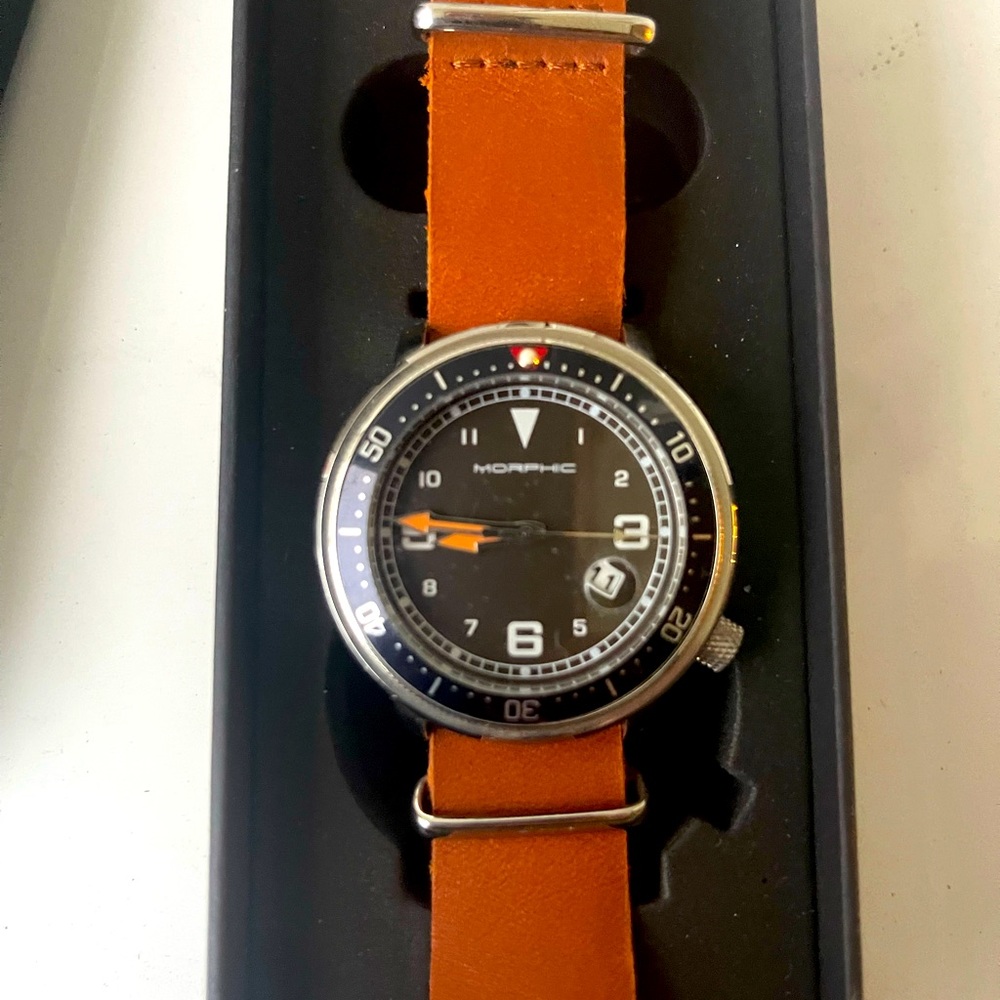 Morphic M74 Series Bracelet Watch w/Magnified Date Display - MPH7414 mens watch